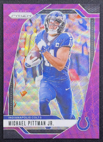 Michael Pittman Jr. 2024 Panini Prizm Purple Wave /99 Colts Indianapolis Colts