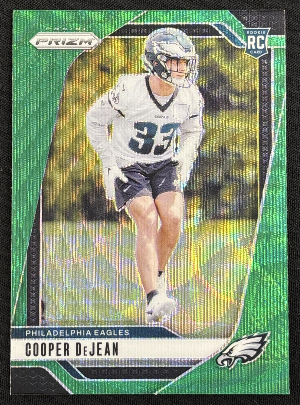 Cooper DeJean 2024 Panini Prizm Green Wave Prizm Eagles - Front