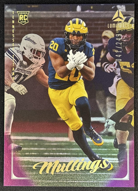 Kalel Mullings 2025 Panini Luminance Purple /249