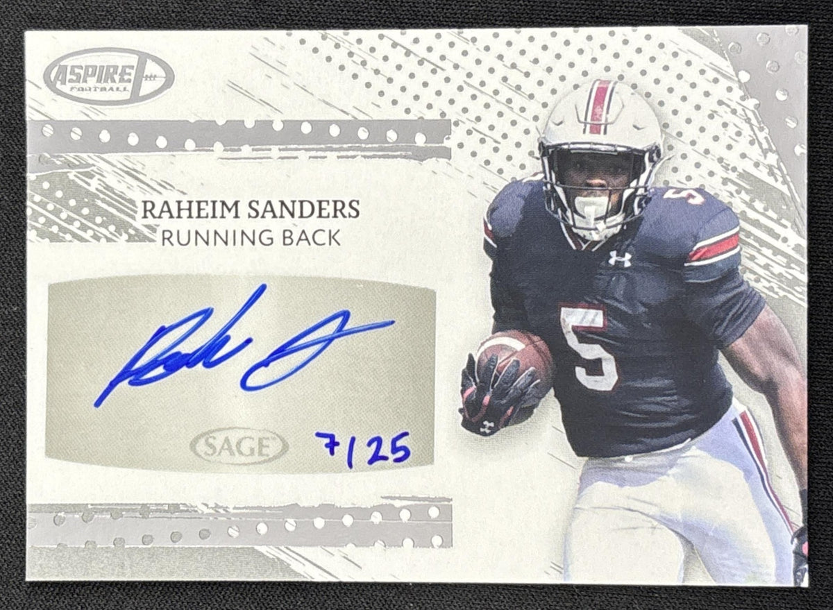 Raheim Sanders 2025 SAGE Aspire Auto Silver /25