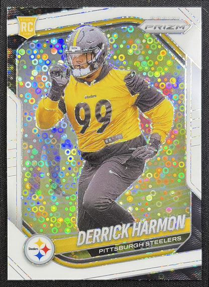 Derrick Harmon 2025 Panini Prizm White Disco Steelers