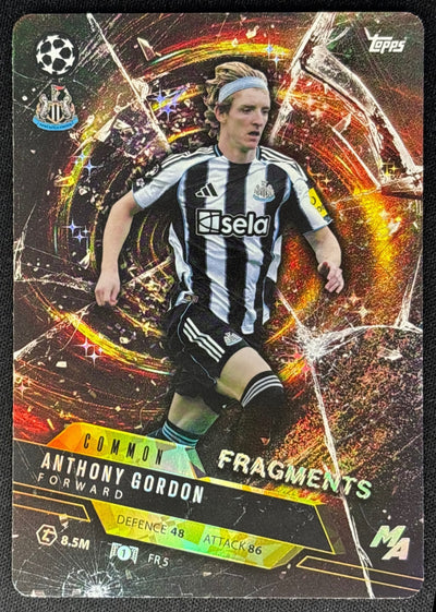 Anthony Gordon 2025 Match Attax Madness UEFA Champions League Fragments Newcastle Default Title Sports Trading Cards