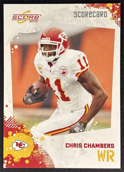 Chris Chambers 2010 Panini Score Scorecard /499 Chiefs