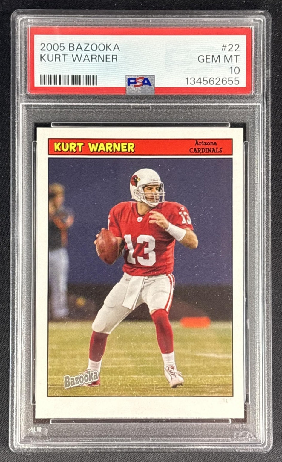 Kurt Warner 2005 Topps Bazooka PSA 10 Cardinals 134562655 Sports Trading Cards