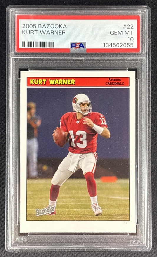 Kurt Warner 2005 Topps Bazooka PSA 10 Cardinals 134562655 Sports Trading Cards