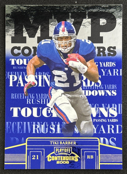 Tiki Barber 2006 Playoff Contenders MVP /1000 Giants