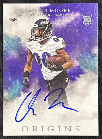 Chris Moore 2016 Panini Origins Auto Rookie Baltimore Ravens