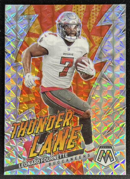 Leonard Fournette 2023 Panini Mosaic Thunder Lane Mosaic Buccaneers Default Title Sports Trading Card