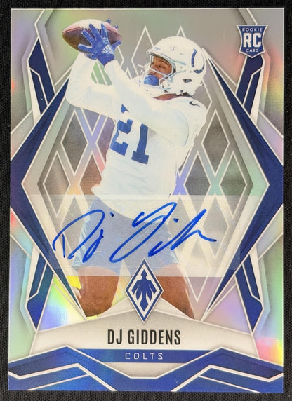 DJ Giddens 2025 Panini Phoenix Rookies Auto /199 Colts