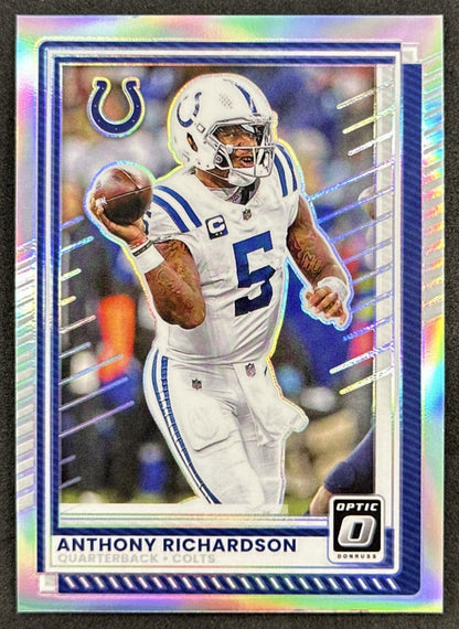 Anthony Richardson 2025 Panini Donruss Optic Holo Prizm Colts Front