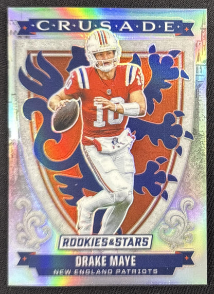 Drake Maye 2025 Panini Rookies & Stars Crusade Silver Patriots