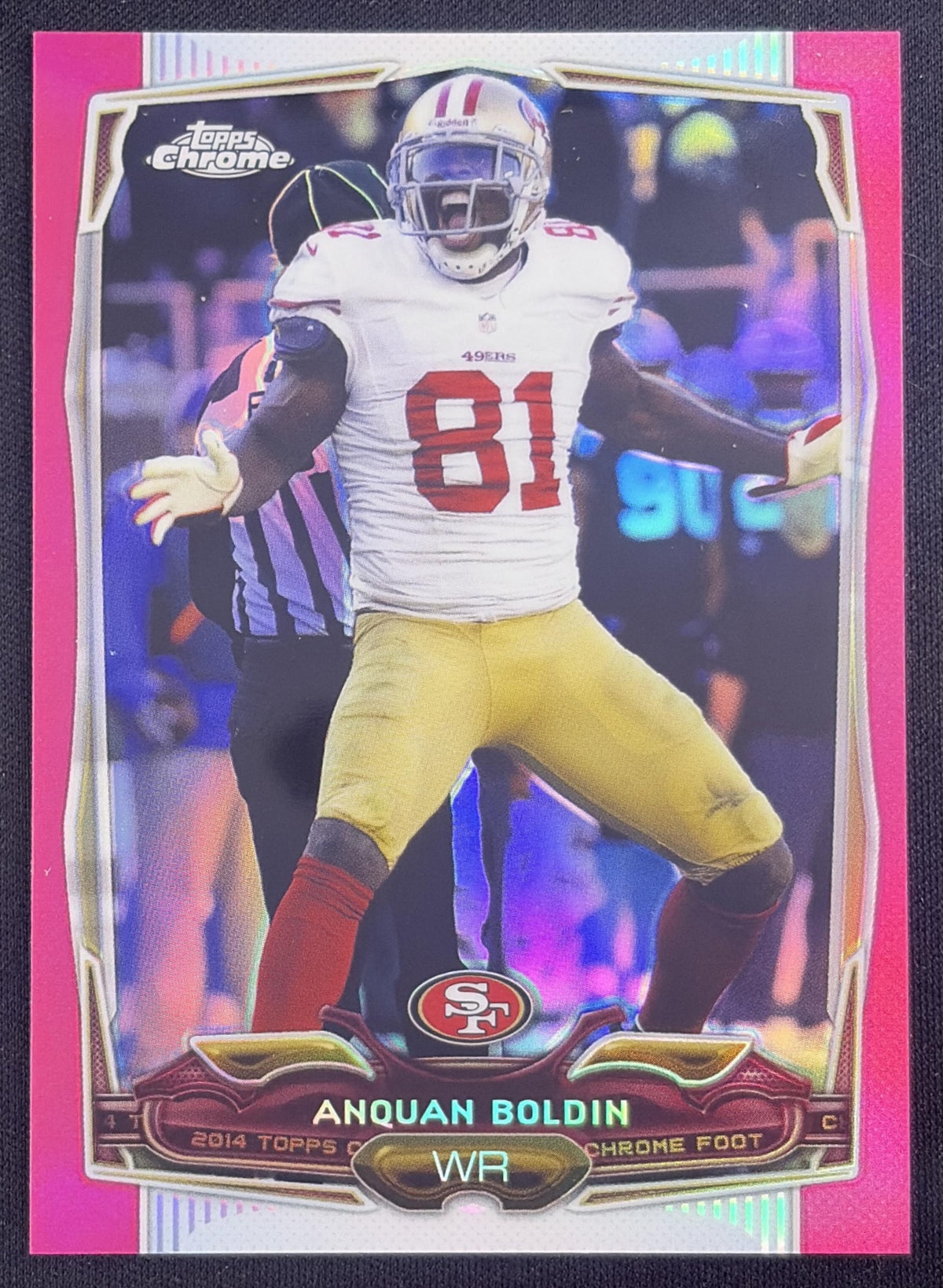 Anquan Boldin 2014 Topps Chrome Pink Refractor /399 49ers