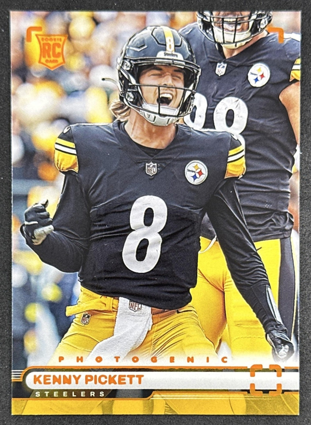 Kenny Pickett 2022 Panini Chronicles Photogenic Orange Steelers front