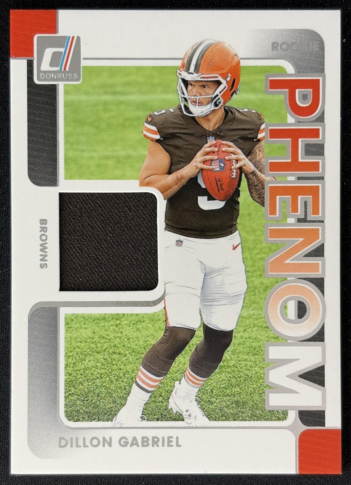 Dillon Gabriel 2025 Panini Donruss Rookie Phenom Jerseys Browns front