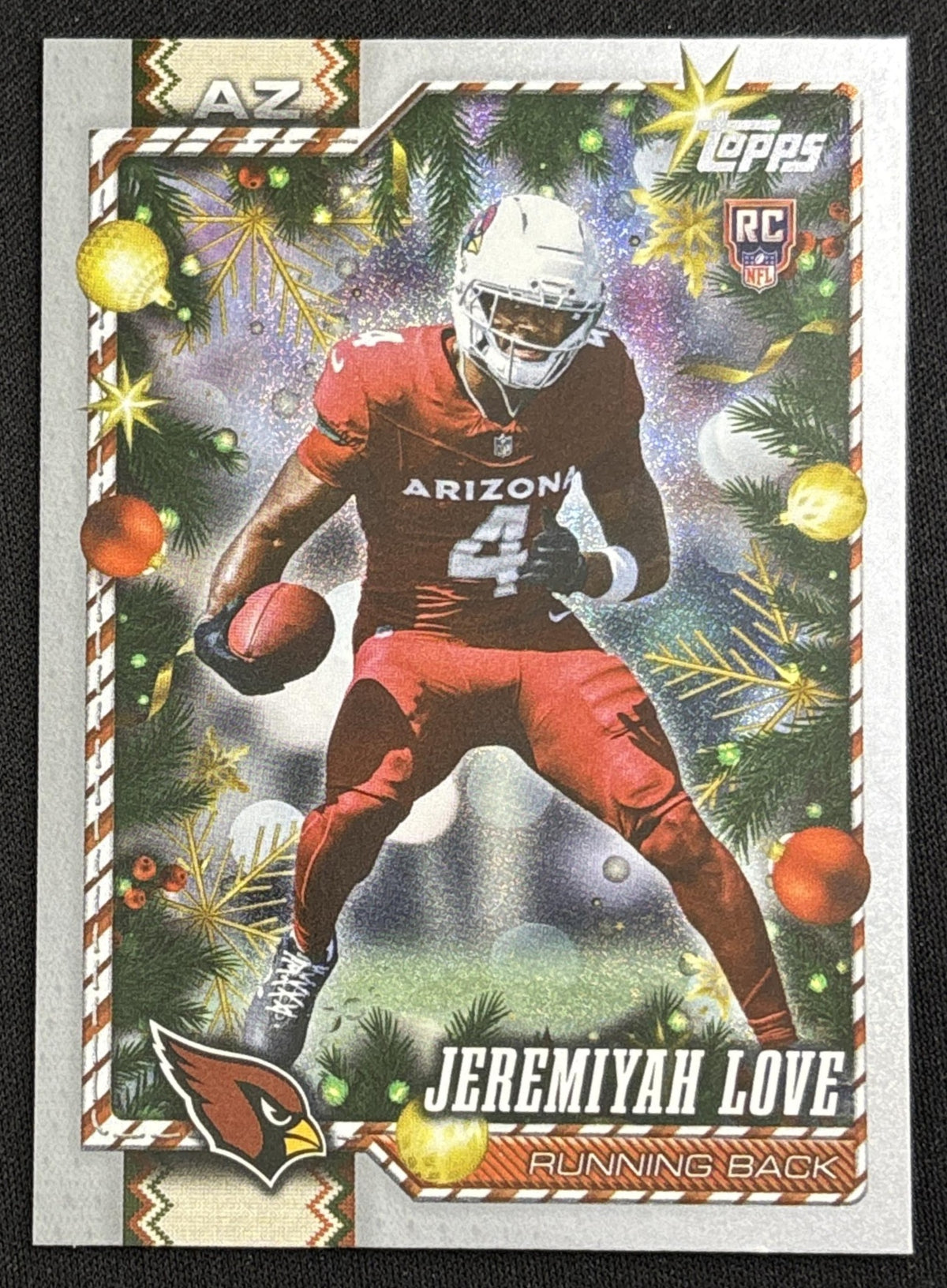 Jeremiyah Love 2026 Topps Holiday Glitter Cardinals
