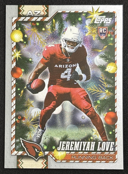 Jeremiyah Love 2026 Topps Holiday Glitter Cardinals