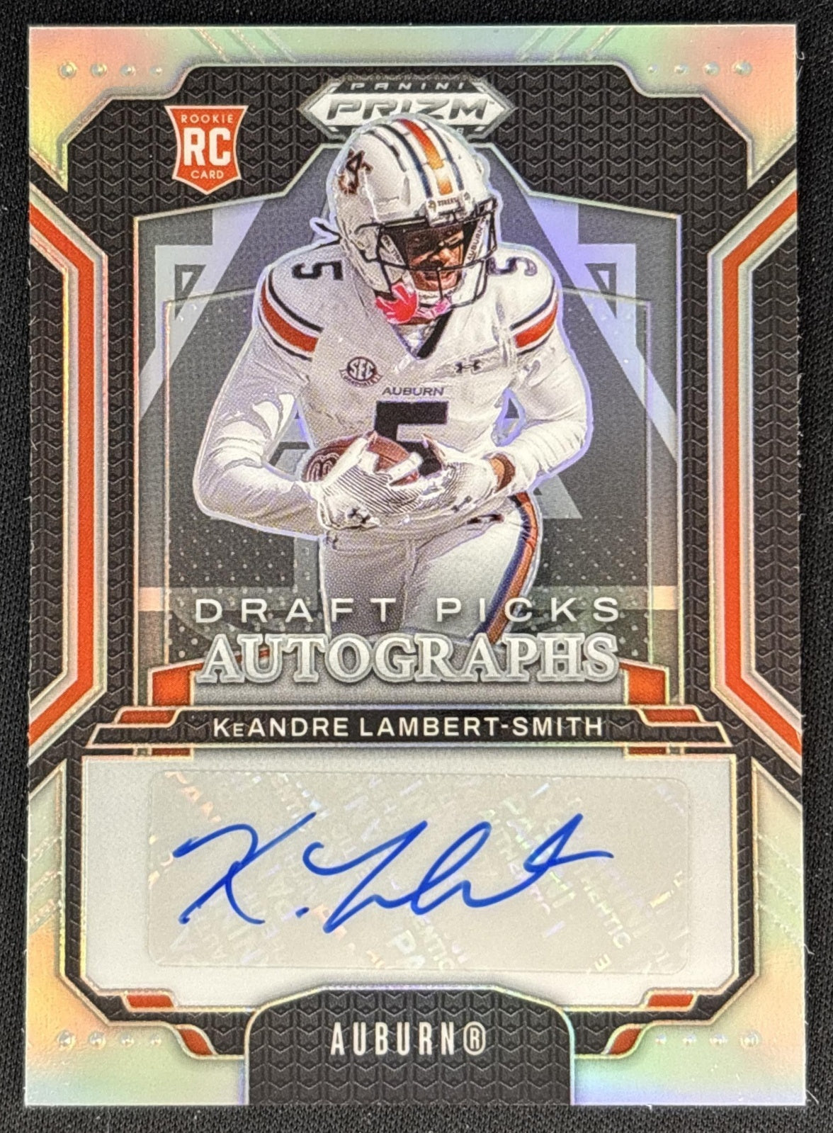 KeAndre Lambert-Smith 2025 Panini Prizm Draft Picks Auto Silver Tigers Front