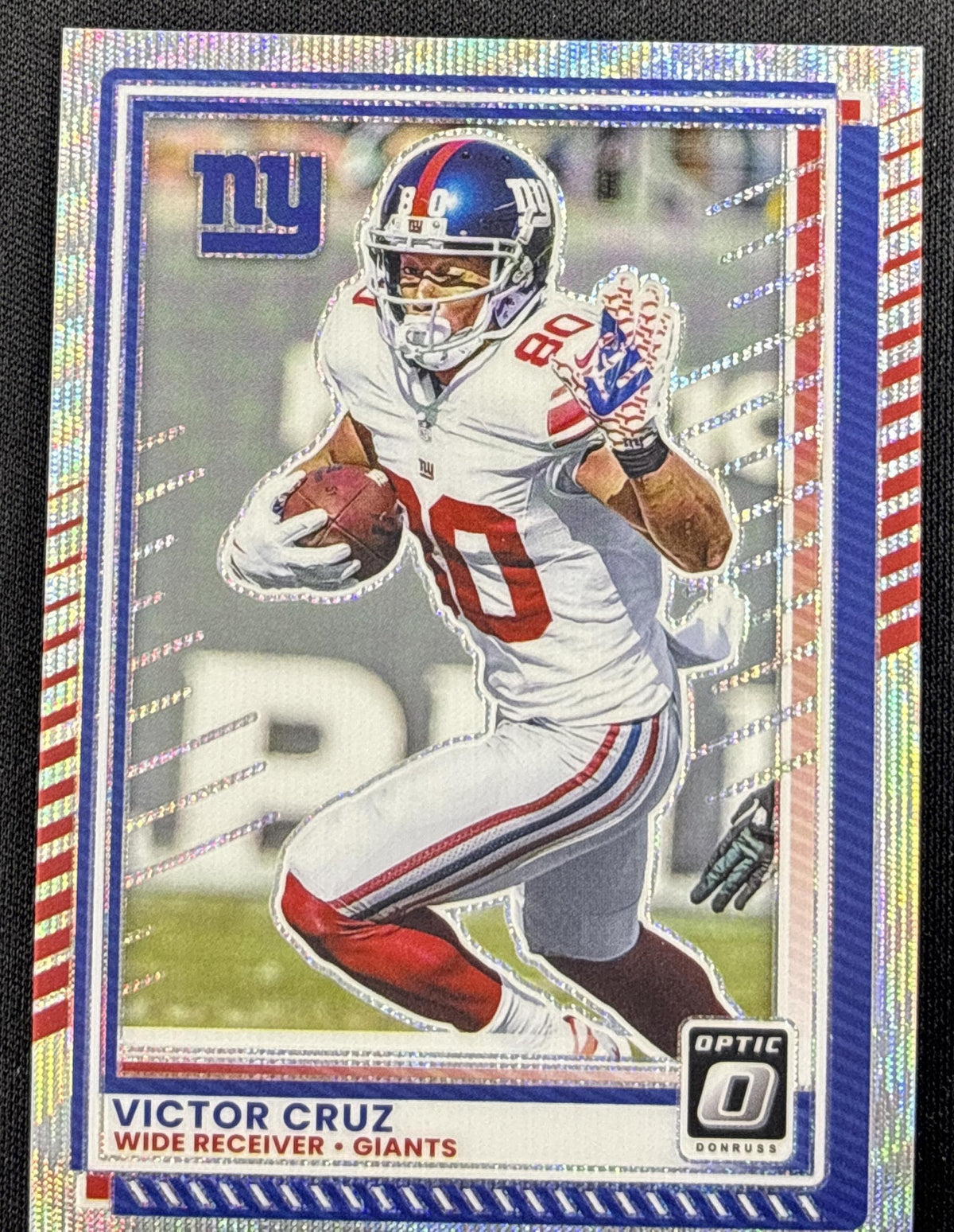 Victor Cruz 2025 Panini Donruss Optic Wave Prizm /300 Giants