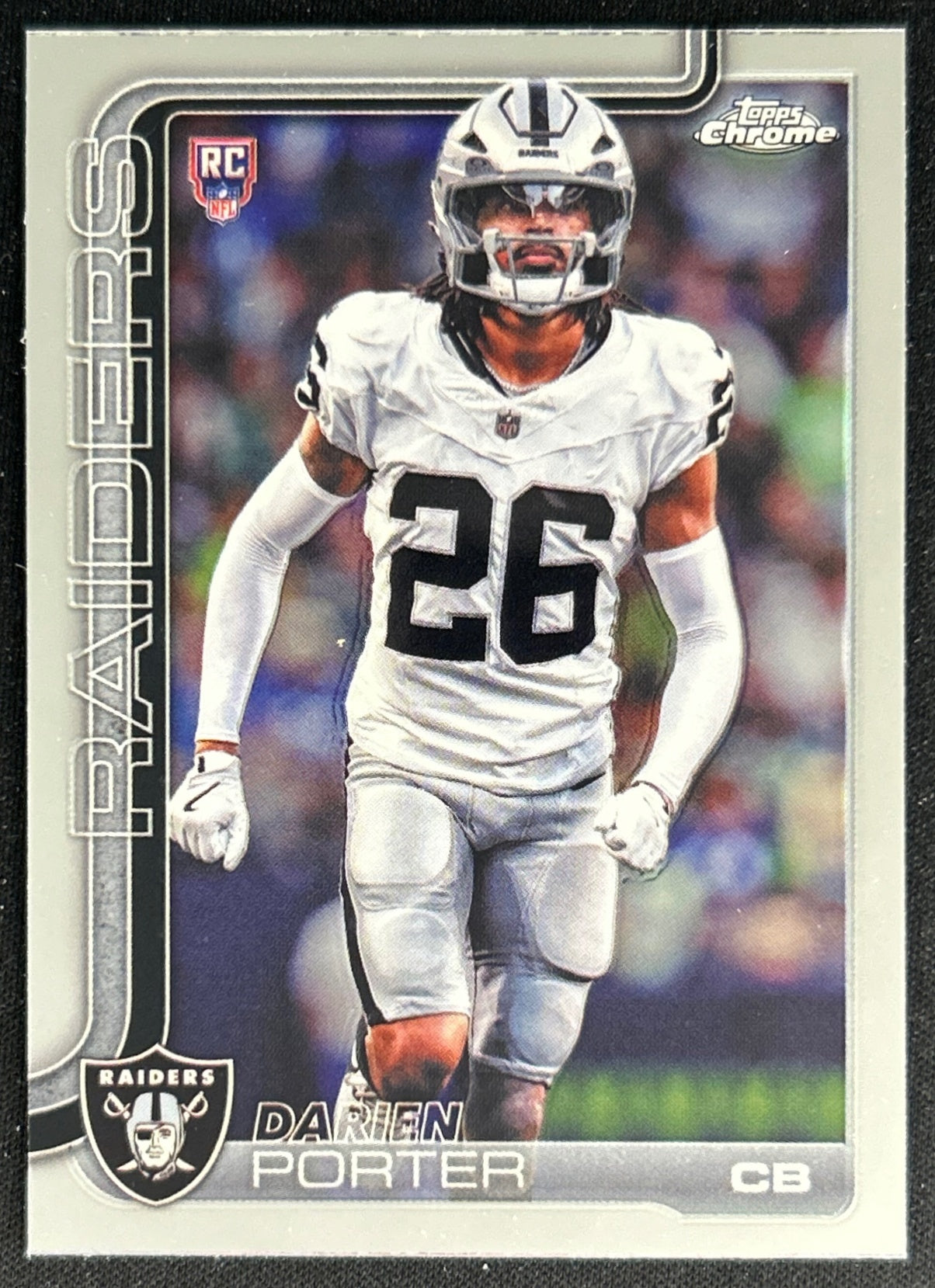 Darien Porter 2025 Topps Chrome Rookie Raiders Sports Trading Cards