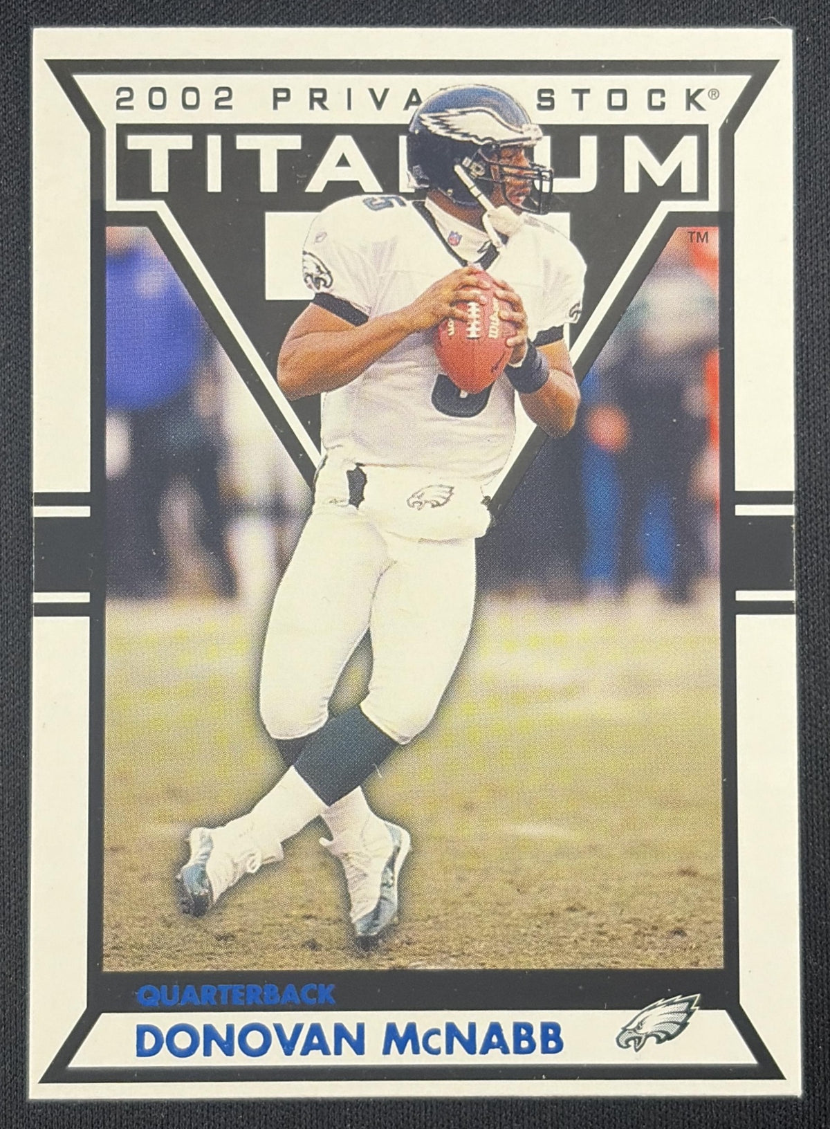 Donovan McNabb 2002 Pacific Private Stock Titanium Blue /325 Eagles Philadelphia Eagles Sports Trading Card