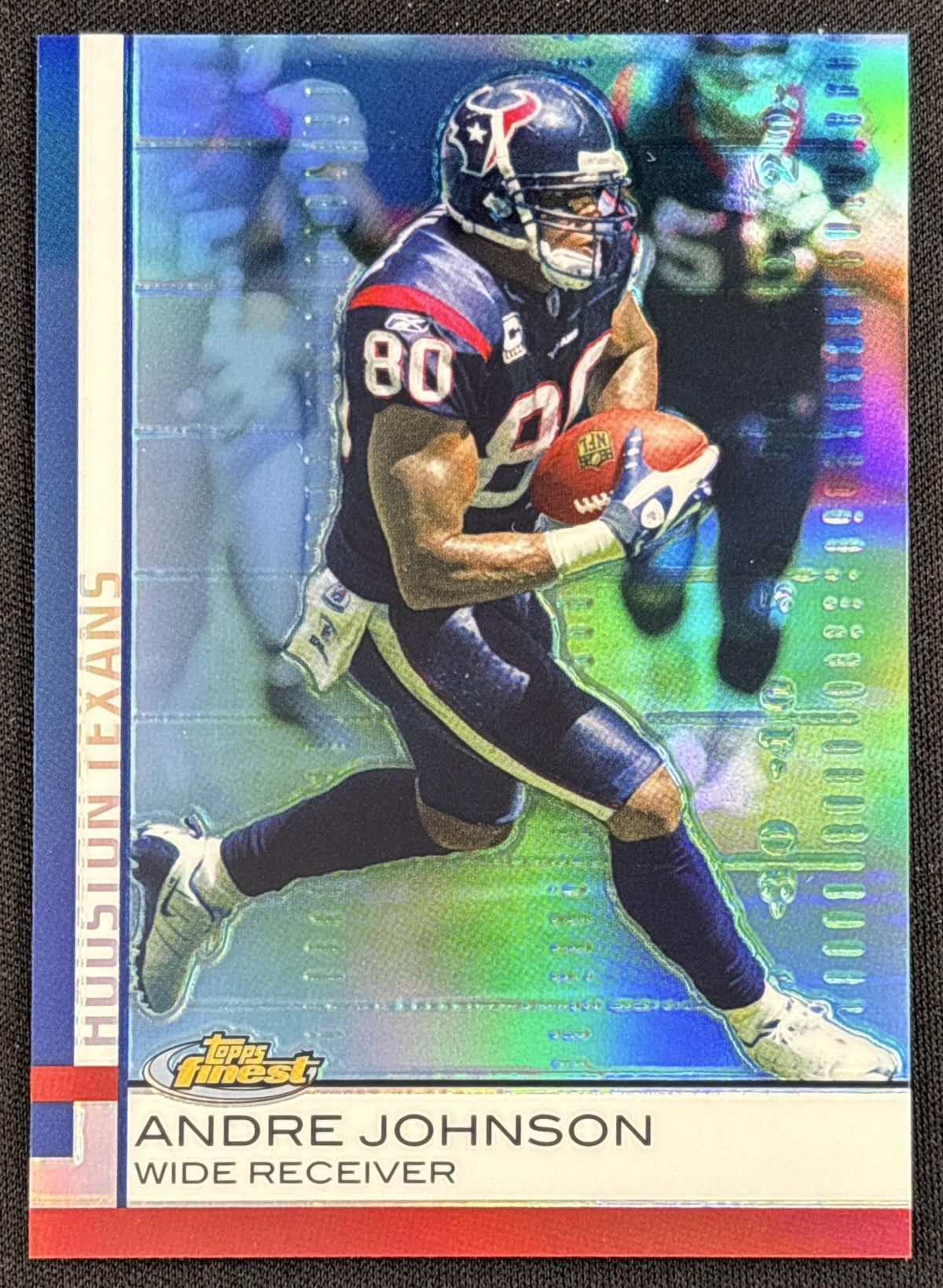 Andre Johnson 2009 Topps Finest Blue Refractor /429 Texans