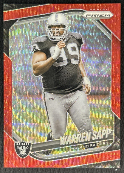 Warren Sapp 2025 Panini Prizm Red Wave /149 Raiders