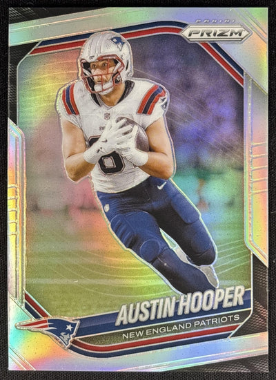 Austin Hooper 2025 Panini Prizm Silver Patriots Sports Trading Card