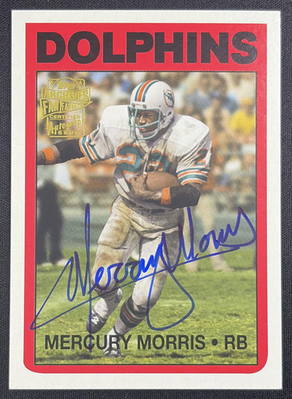Mercury Morris 2013 Topps Archives Fan Favorite Auto Dolphins Sports Trading Card