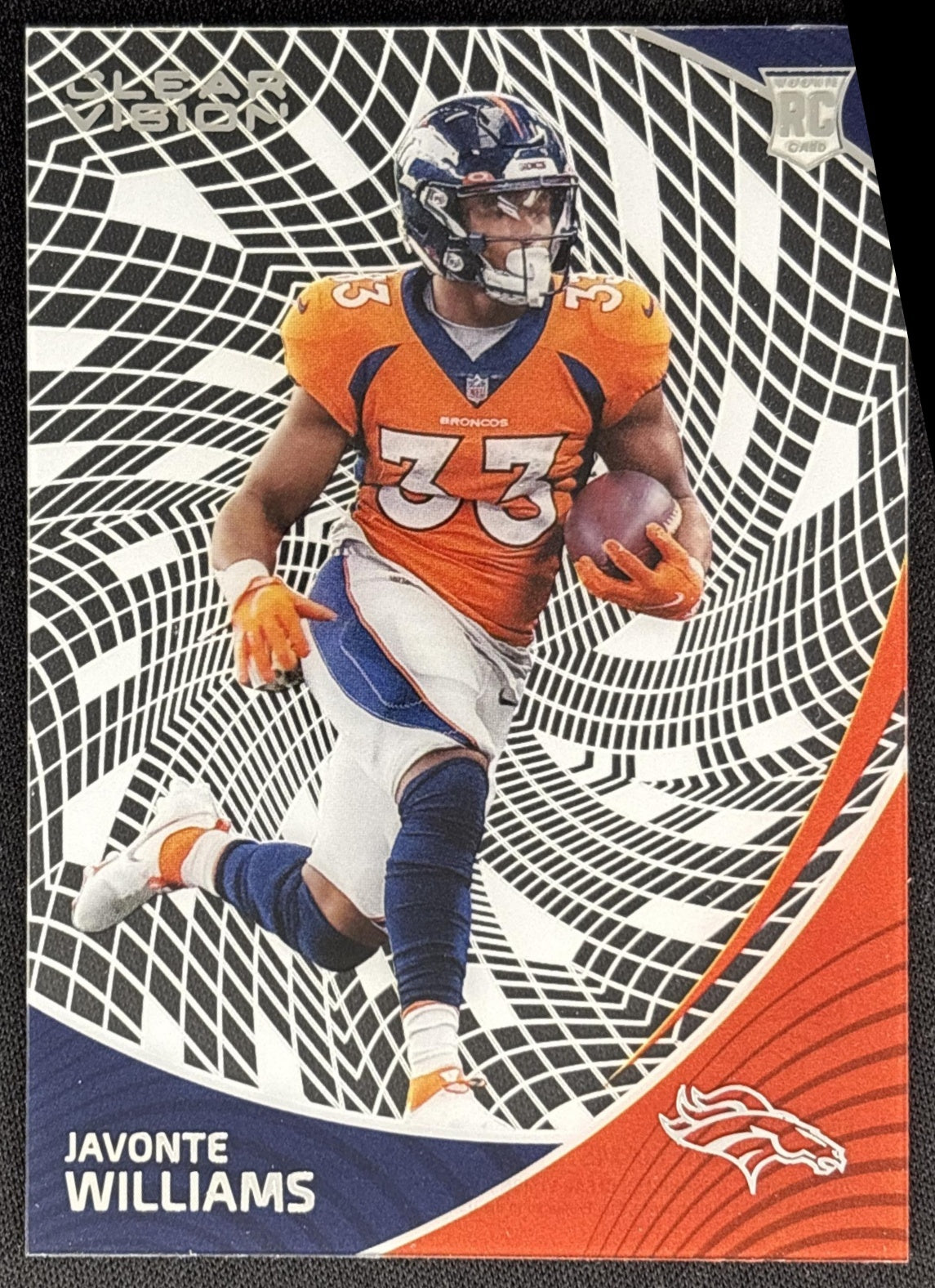 Javonte Williams 2021 Panini Chronicles Clear Vision Rookies Broncos