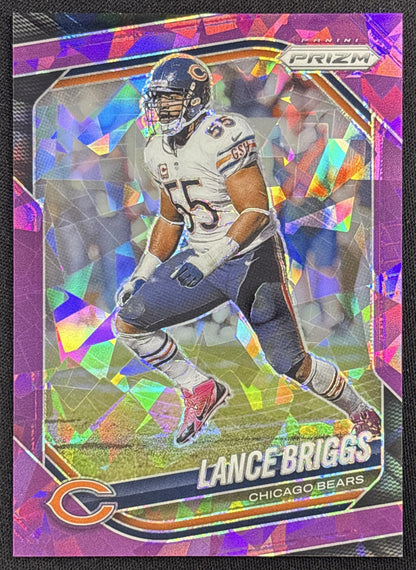 Lance Briggs 2025 Panini Prizm Purple Ice /225 Bears