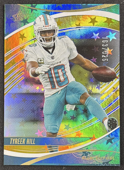 Tyreek Hill 2025 Panini Absolute Gold Stars /325 Dolphins