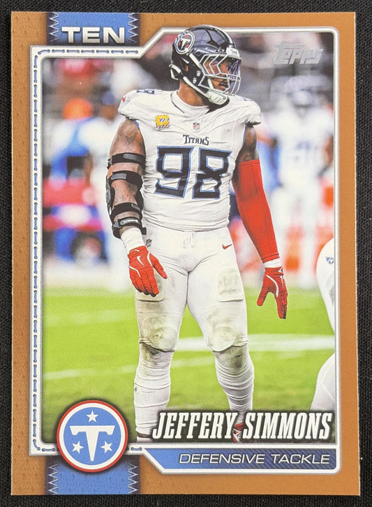 Jeffery Simmons 2026 Topps Gold /2026 Titans Sports Trading Card