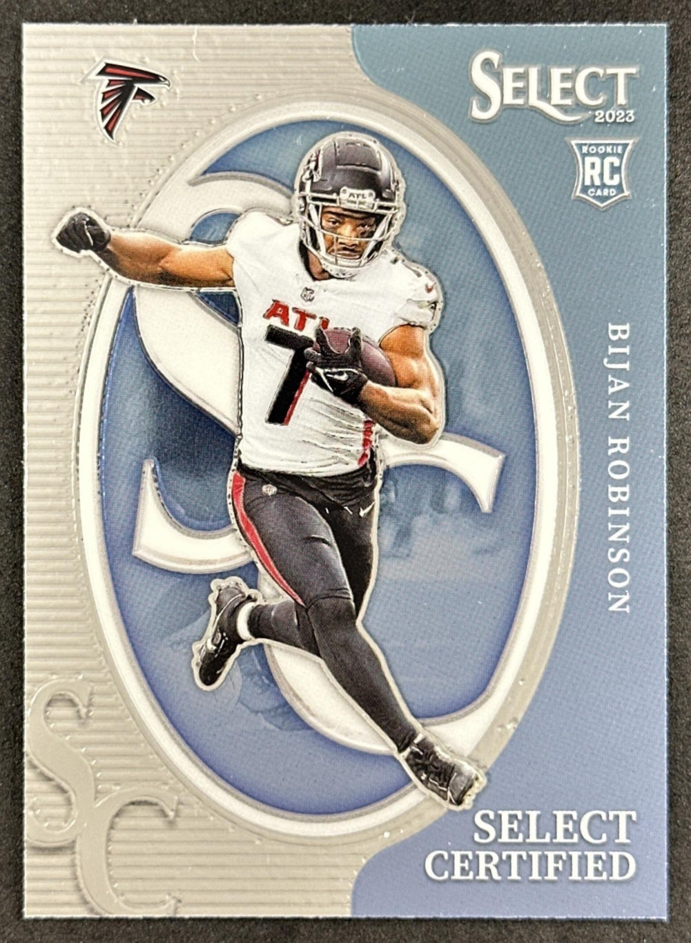 Bijan Robinson 2023 Panini Select Certified Rookies Falcons Sports Trading Card
