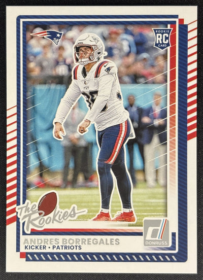 Andres Borregales 2025 Panini Donruss Rookies & Highlights Patriots Sports Trading Cards