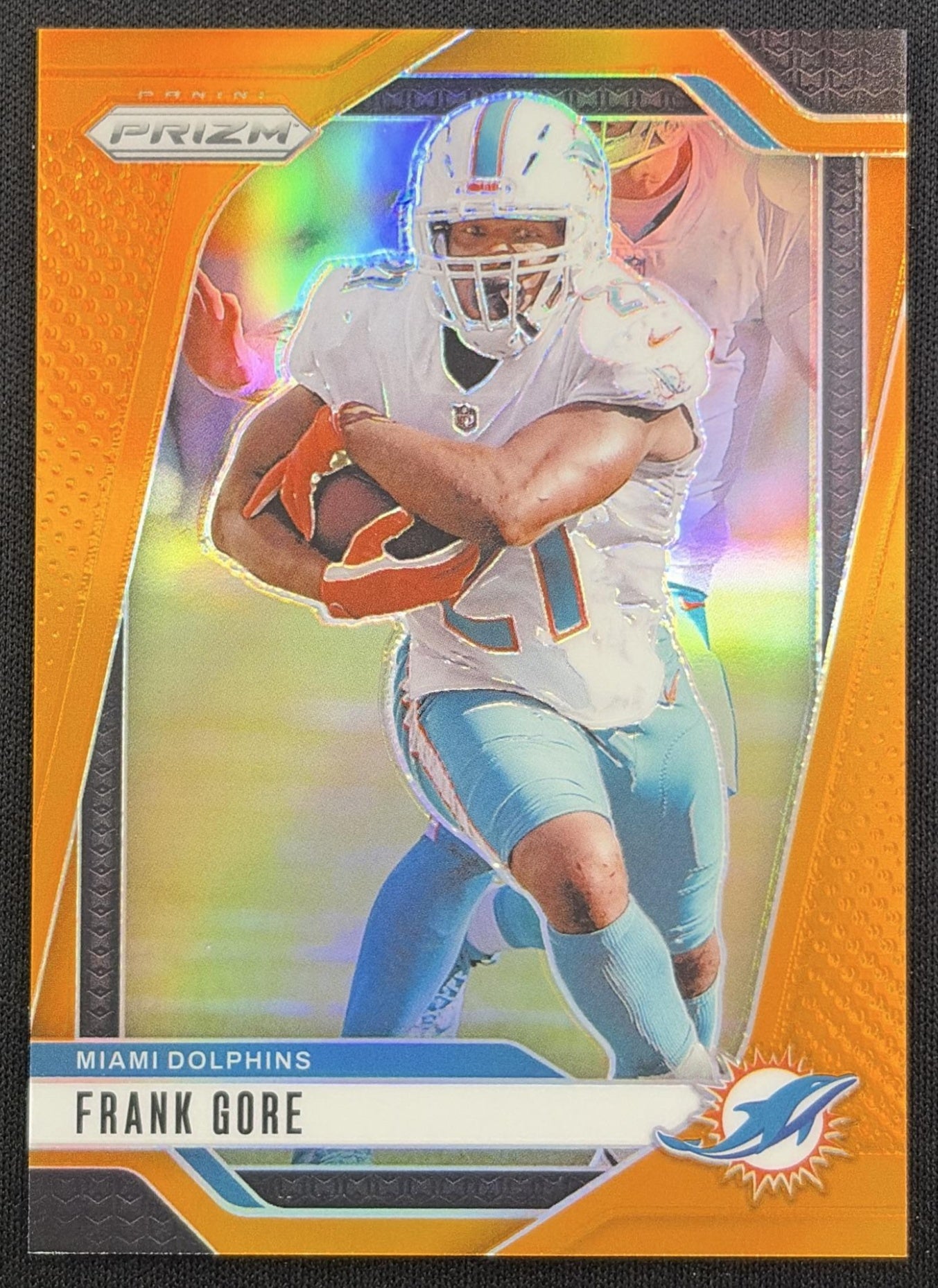 Frank Gore 2024 Panini Prizm Orange /249 Dolphins