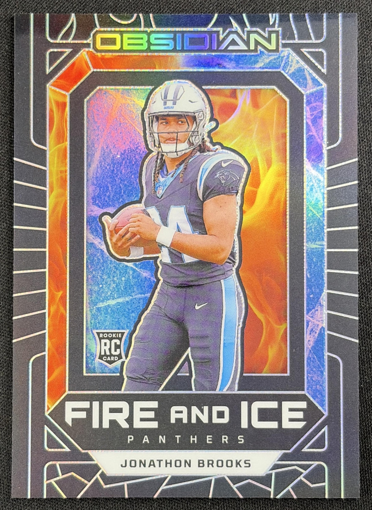 Jonathon Brooks 2024 Panini Obsidian Fire and Ice Panthers
