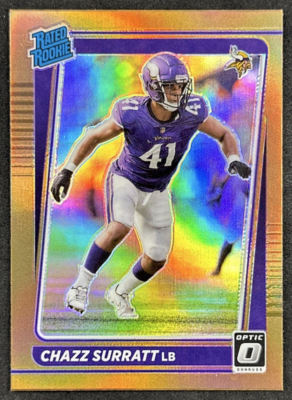 Chazz Surratt 2021 Panini Donruss Optic Bronze Vikings