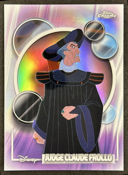 Judge Claude Frollo 2026 Topps Chrome Disney Refractor The Hunchback of Notre Dame Front