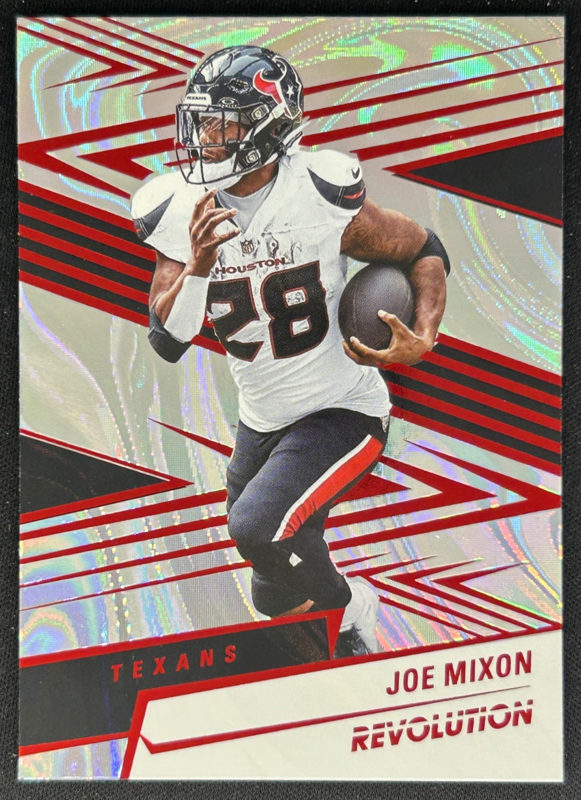 Joe Mixon 2025 Panini Revolution Red Swirl Texans Sports Trading Cards