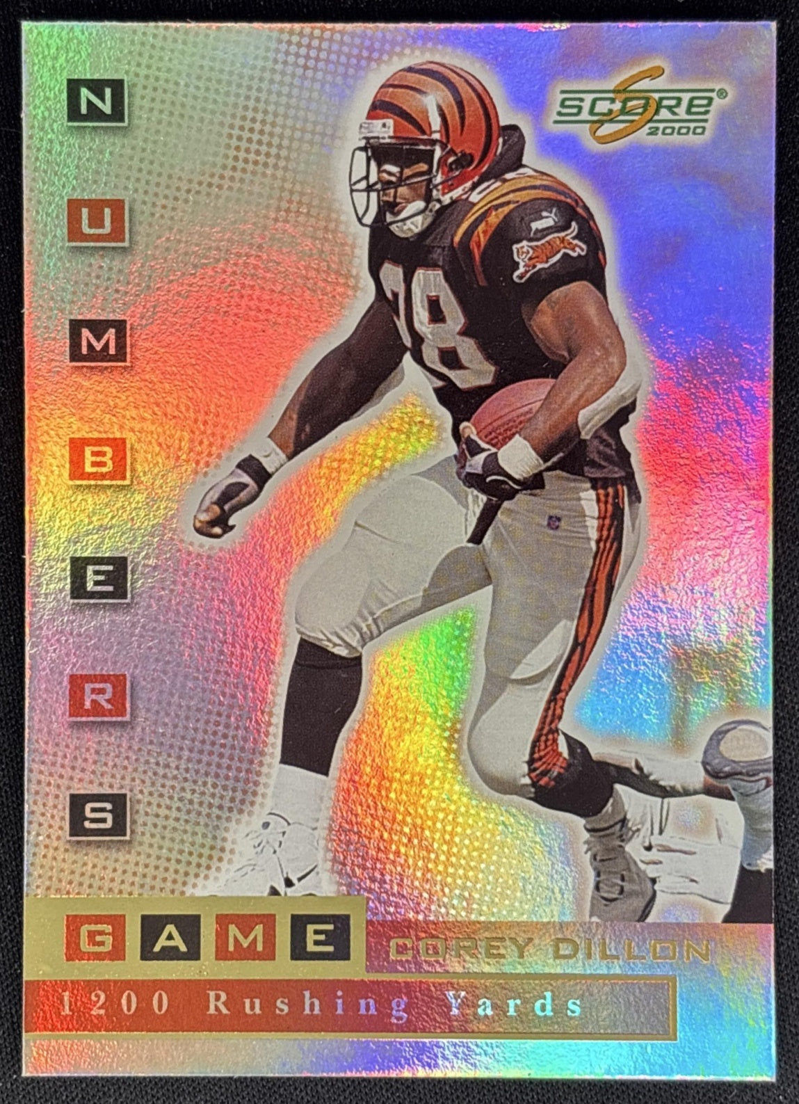 Corey Dillon 2000 Score Numbers Game Gold /263 Bengals
