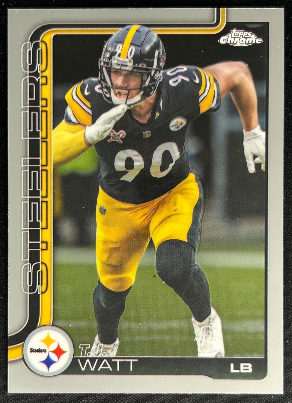 T.J. Watt 2025 Topps Chrome Steelers Sports Trading Cards