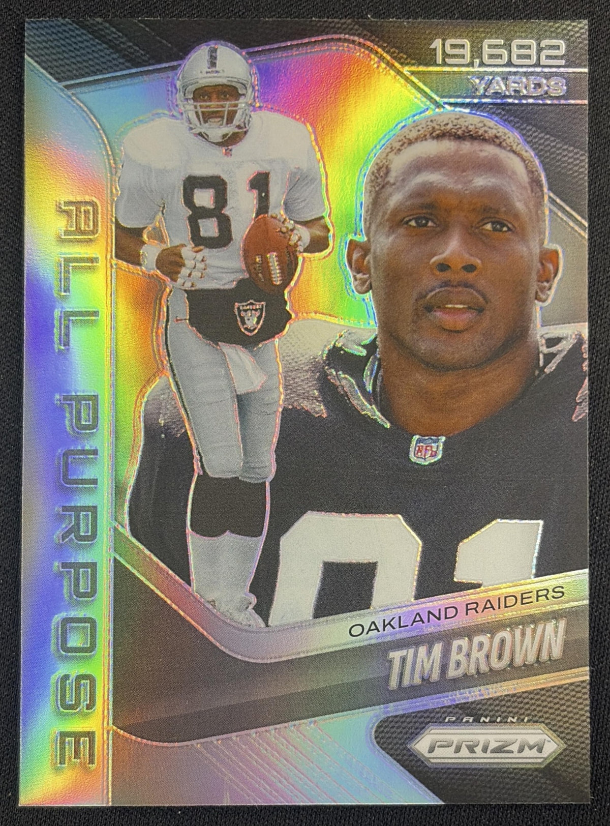 Tim Brown 2025 Panini Prizm All Purpose Silver Raiders Oakland Raiders