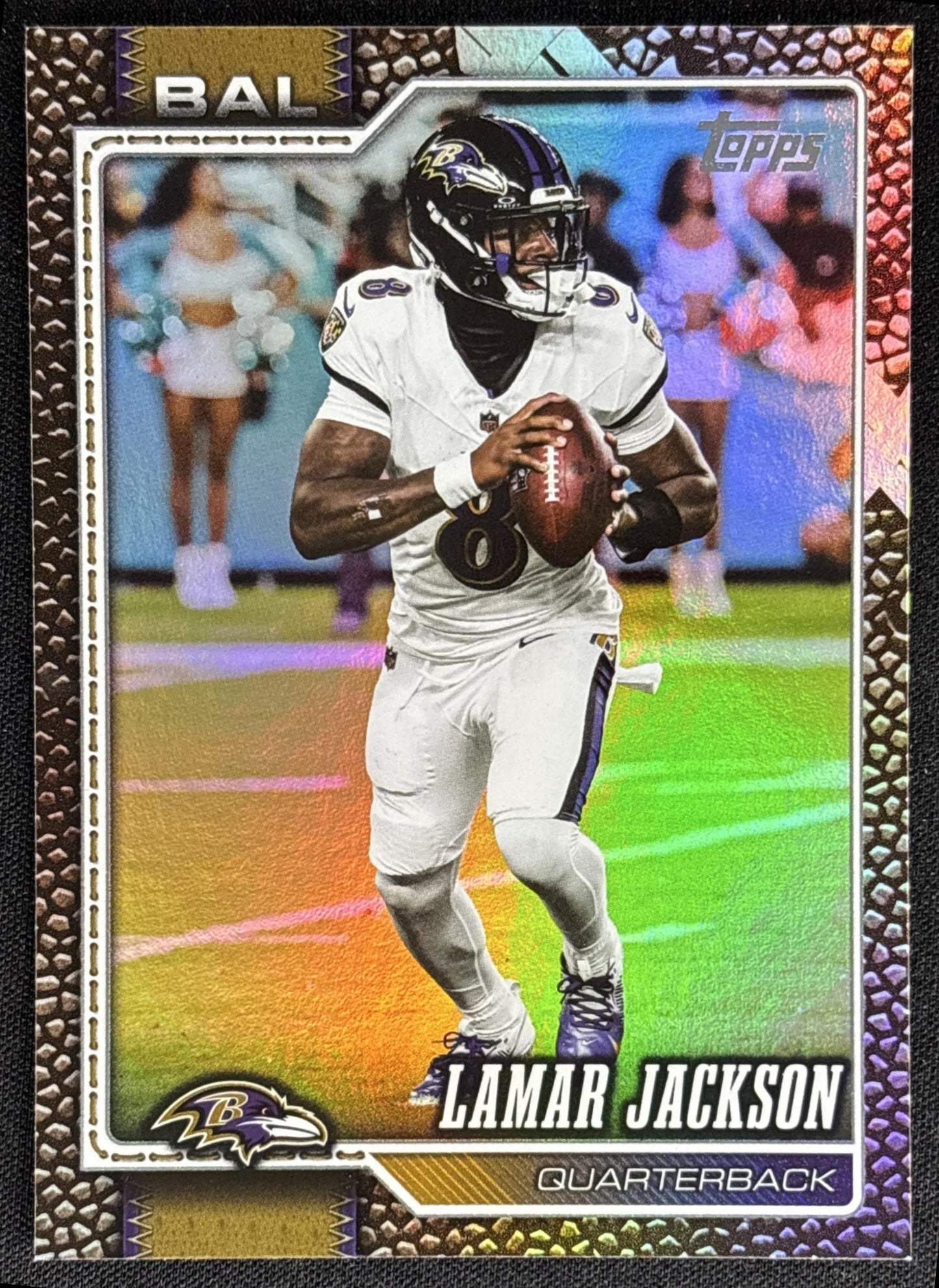 Lamar Jackson 2026 Topps Football Leather Foil Ravens