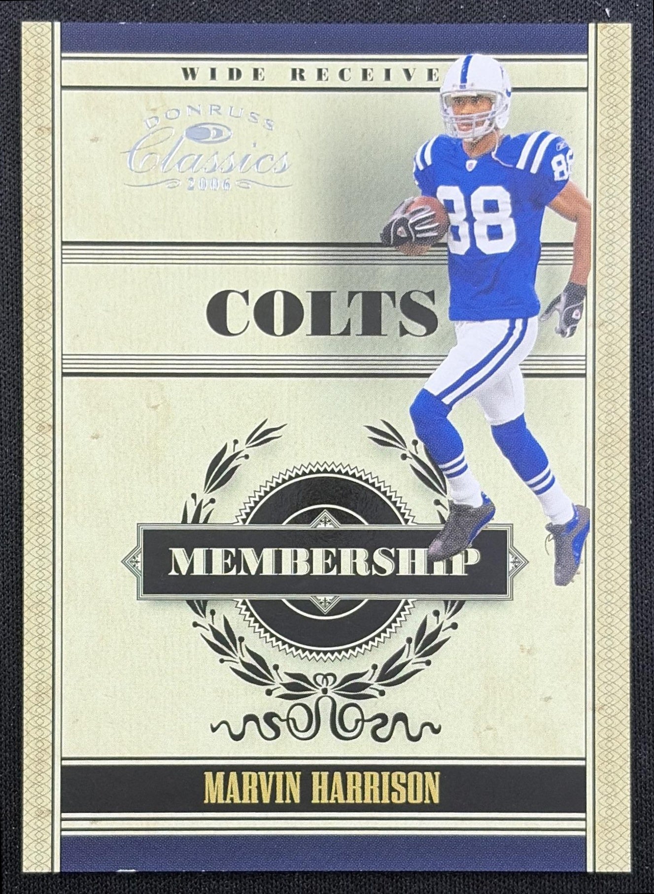 Marvin Harrison 2006 Donruss Classics Membership VIP Jerseys /250 Colts Indianapolis Colts