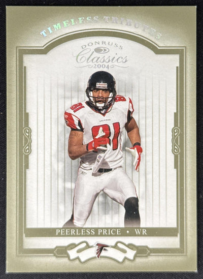 Peerless Price 2004 Donruss Classics Timeless Tributes Green /50 Falcons Sports Trading Card