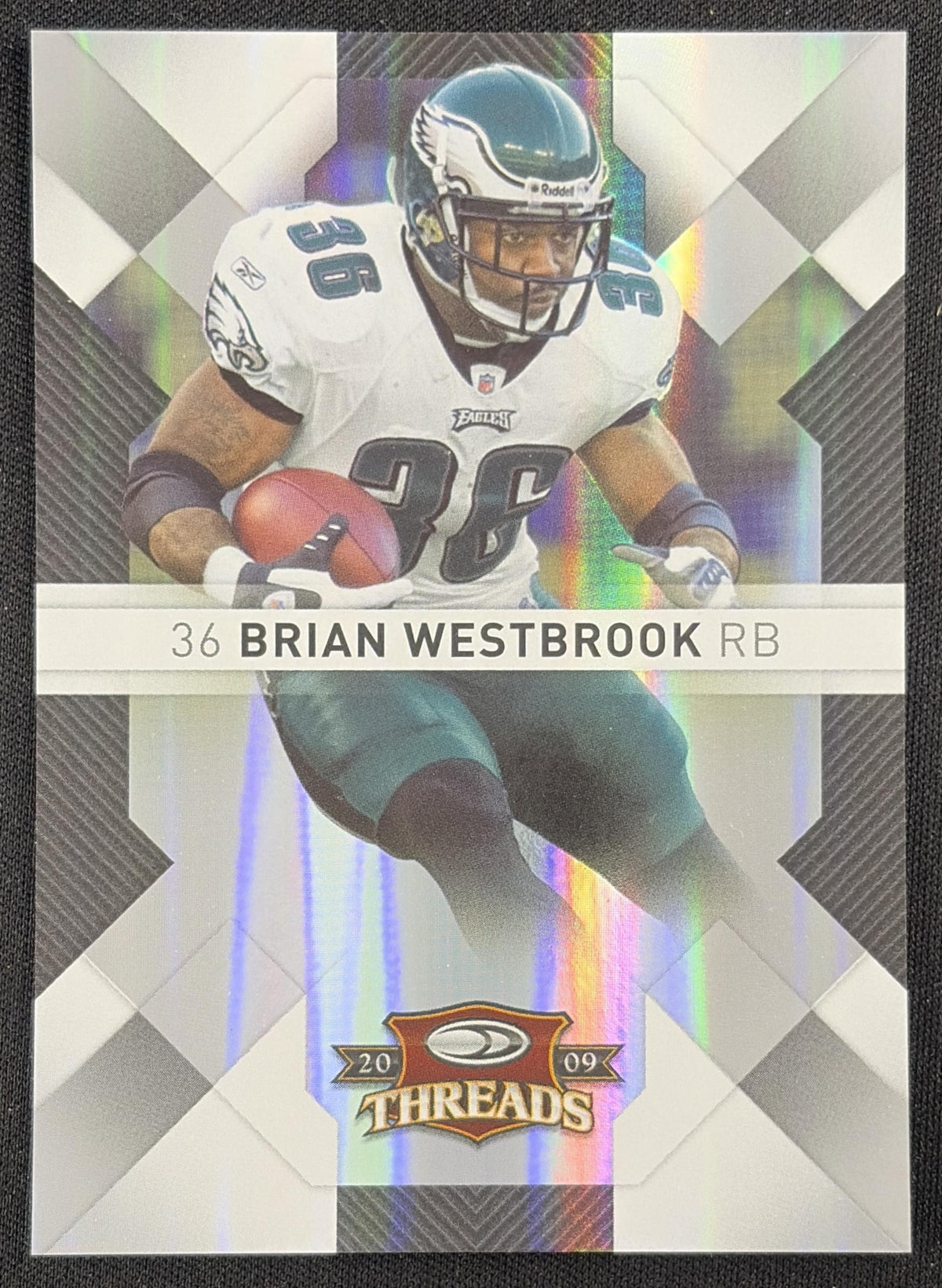 Brian Westbrook 2009 Panini Donruss Threads Silver Holofoil /250 Eagles