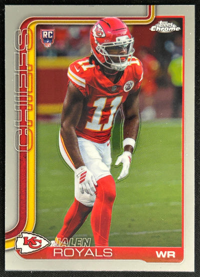 Jalen Royals 2025 Topps Chrome Rookie Chiefs Sports Trading Cards