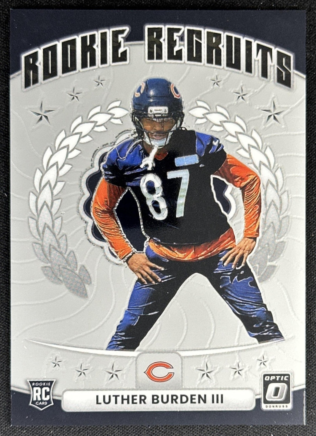 Luther Burden III 2025 Panini Donruss Optic Rookie Recruits Bears