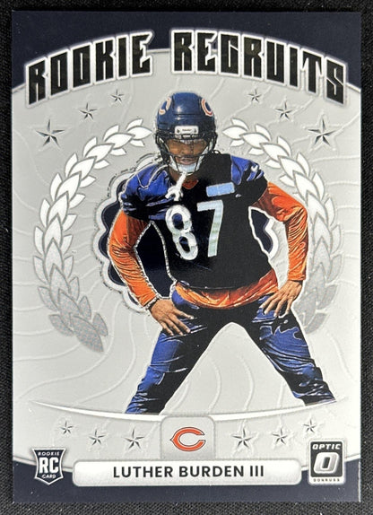 Luther Burden III 2025 Panini Donruss Optic Rookie Recruits Bears
