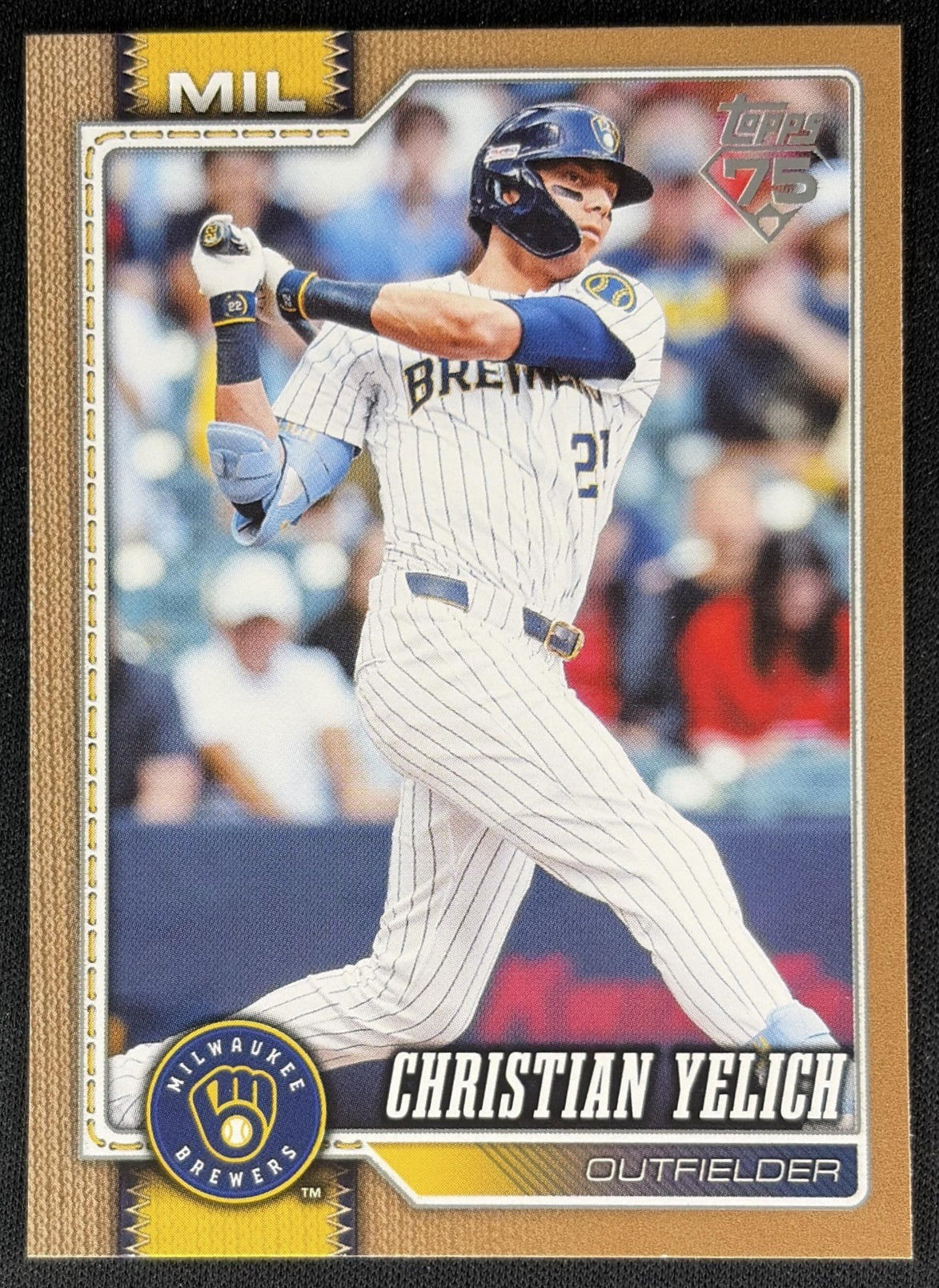 Christian Yelich 2026 Topps Series 1 Gold /2026 Brewers front